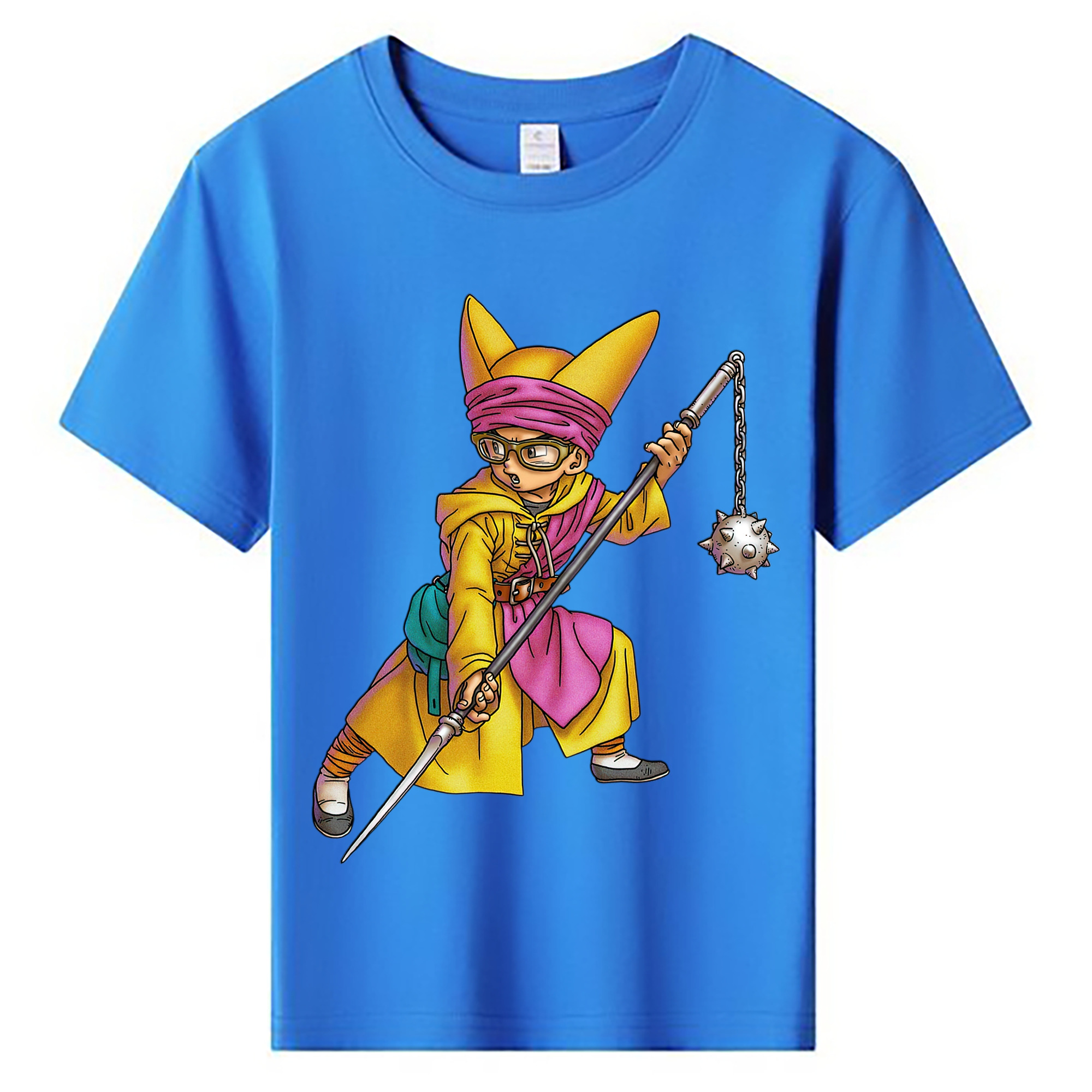 （画像用） ドラゴンクエスト Doragon Kuesuto Dragon Quest 綿100％キッズTシャツ（フロントプリント）